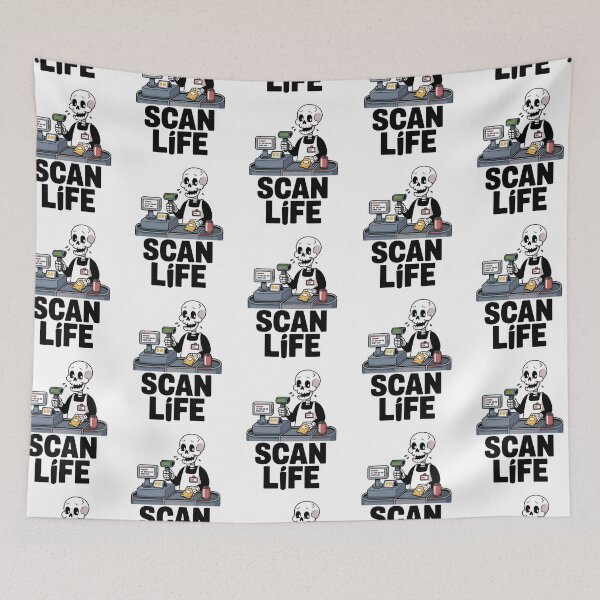 Item preview, Scan Life Skeleton Grocery Humor designed and sold by Taans-Creation.