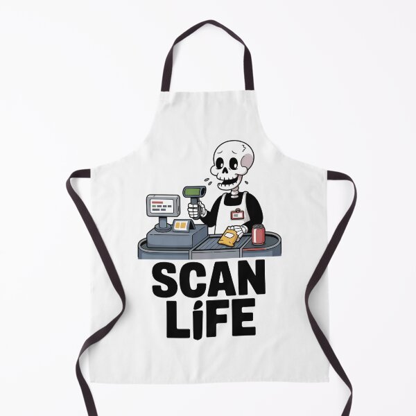 Item preview, Scan Life Skeleton Grocery Humor designed and sold by Taans-Creation.