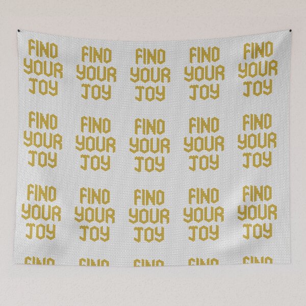Item preview, Find Your Joy Gold Mosaic Mental Health Reminder designed and sold by kakarikihill.