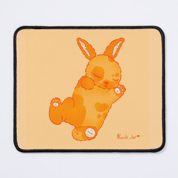 Item preview, Sleepy Orange Bunny – Cute Pastel Kawaii Animal Art designed and sold by KandiiJar.