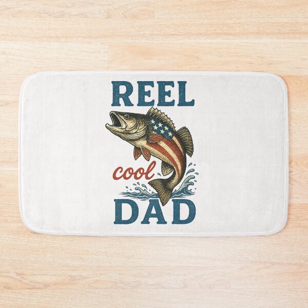Item preview, Reel Cool Dad Fishing Dadd American US Flag Fathers Day designed and sold by TalalosART.