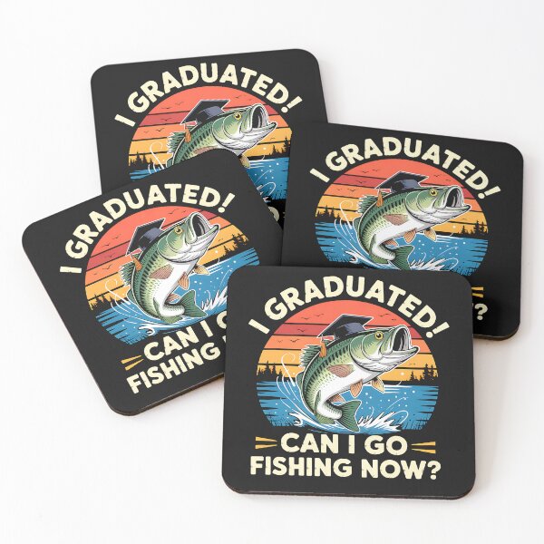 Item preview, Retro I Graduated Can I Go Fishing Now Cute Graduation designed and sold by TalalosART.