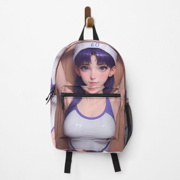 Item preview, Neon Misato Katsuragi Evangelion Anime Girl Violet Swimsuit Fresh Look designed and sold by kludtmiessek.