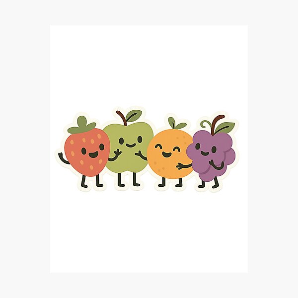 Fruity Friends Photographic Print