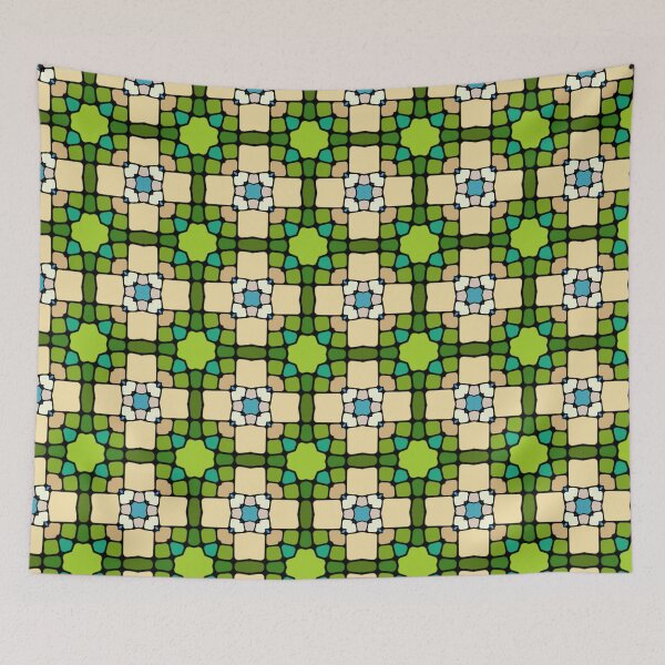 Item preview, chromaticity diagram mosaic aesthetics seamless colorful repeat pattern designed and sold by Abrahamjrnd.
