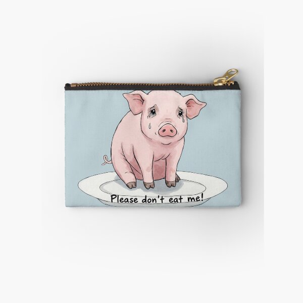 Item preview, Heartbreaking Piglet Plea - "Please Don't Eat Me!" Vegan Art designed and sold by DaisyHouse.
