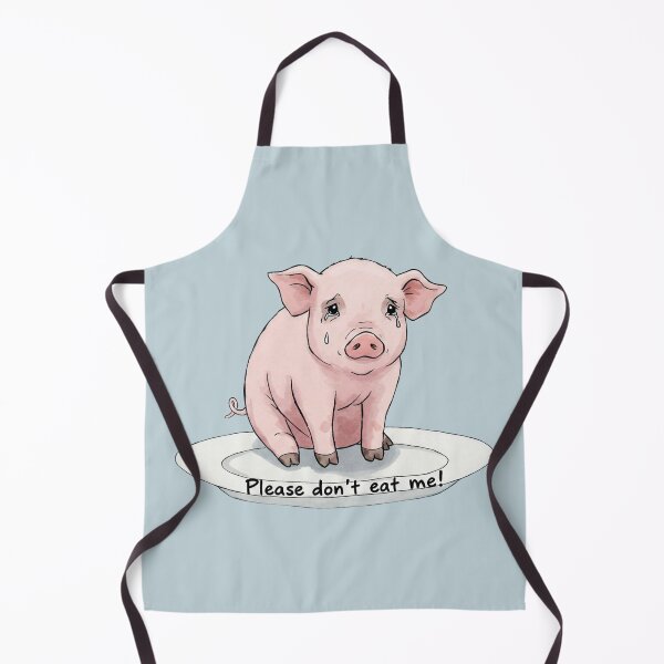Item preview, Heartbreaking Piglet Plea - "Please Don't Eat Me!" Vegan Art designed and sold by DaisyHouse.