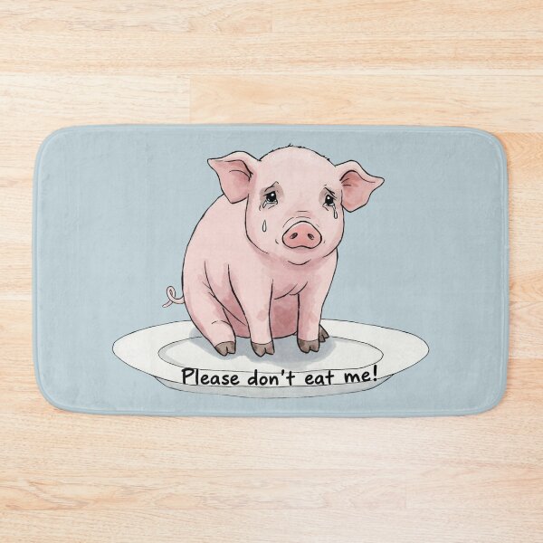 Item preview, Heartbreaking Piglet Plea - "Please Don't Eat Me!" Vegan Art designed and sold by DaisyHouse.
