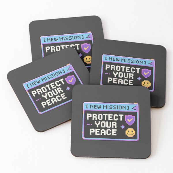 Item preview, [NEW MISSION] Protect Your Peace – Pixel Art Mental Wellness Design designed and sold by Fongser.