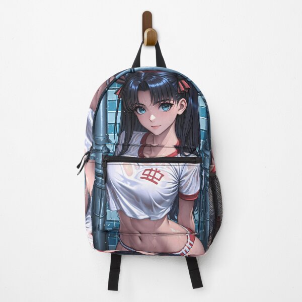 Item preview, Rin Tohsaka Fate Stay Night Wet Sporty Anime Girl Red Accents designed and sold by gamalruginaq.
