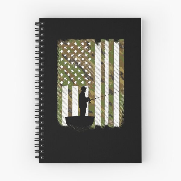 Item preview, BoredKoalas Camo US Flag Fisherman Vintage Fishing Patriotic Angler Gift designed and sold by diyoor.