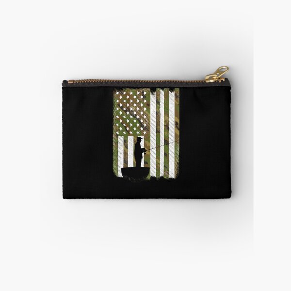 Item preview, BoredKoalas Camo US Flag Fisherman Vintage Fishing Patriotic Angler Gift designed and sold by diyoor.