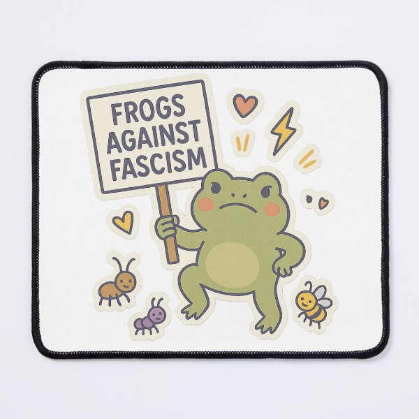 Item preview, Frogs Against Fascism designed and sold by SnugBugz.
