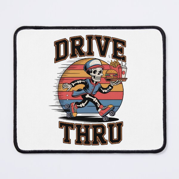 Item preview, Retro Skeleton Roller Drive-Thru Vibes designed and sold by Taans-Creation.