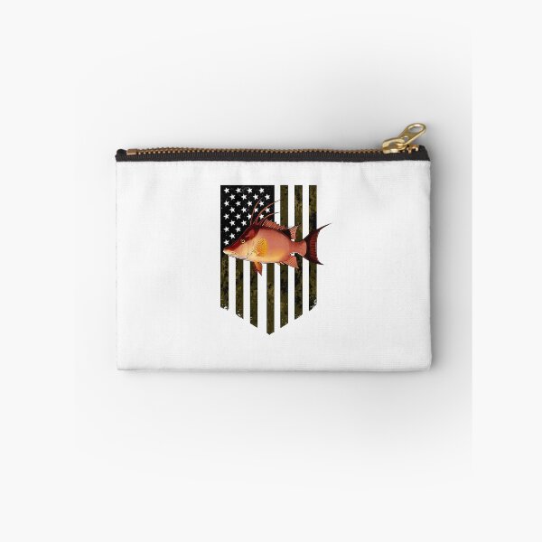 Item preview, Camo American Flag Hogfish Fishing 4th Of July designed and sold by diyoor.
