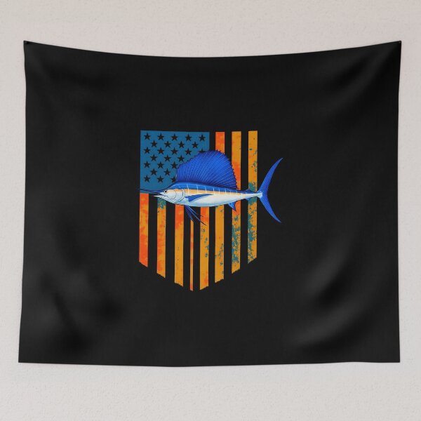 Item preview, Camo American Flag Sailfish Fishing 4th Of July designed and sold by diyoor.