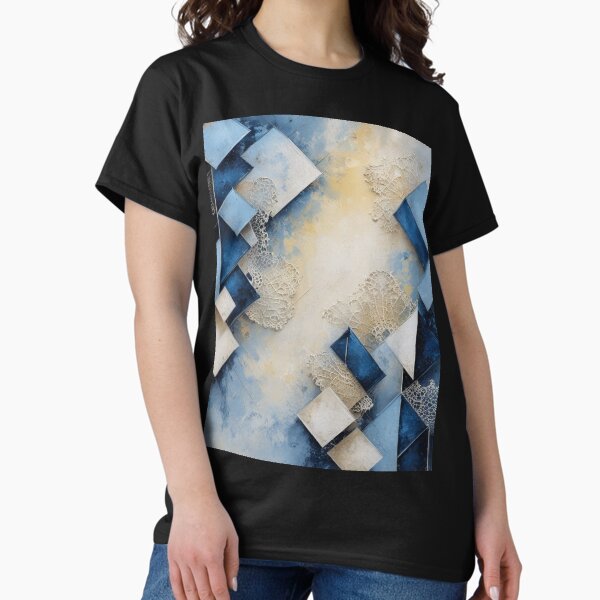 Item preview, Blue Geometrical Pattern designed and sold by freenart.