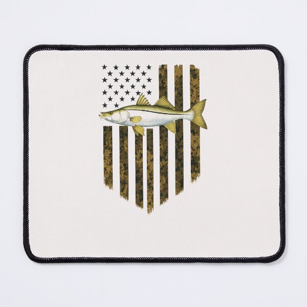 Item preview, Camo American Flag Snook Fishing 4th Of July designed and sold by diyoor.