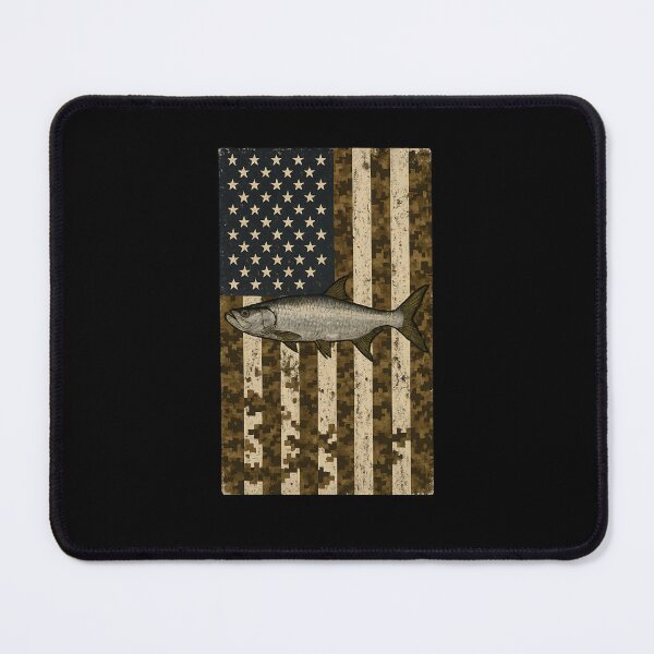 Item preview, Camo American Flag Tarpon Fishing 4th Of July  designed and sold by diyoor.