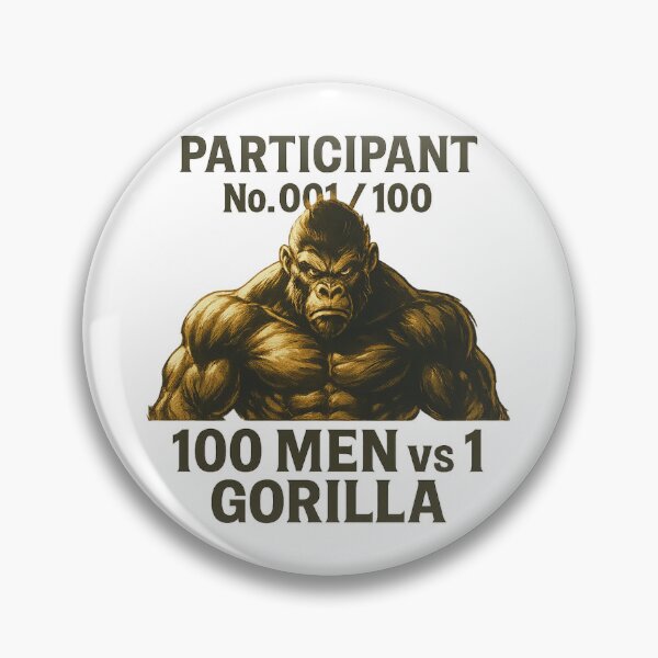 Item preview, 100 Men Vs A Gorilla designed and sold by MoodieClub.