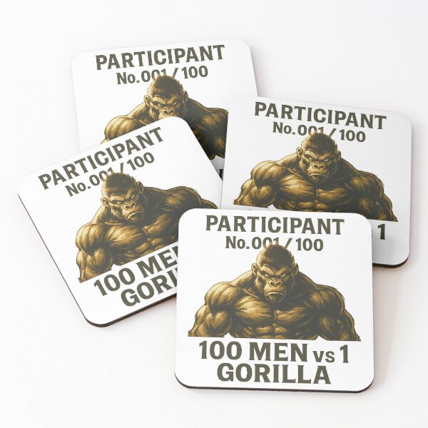 Item preview, 100 Men Vs A Gorilla designed and sold by MoodieClub.