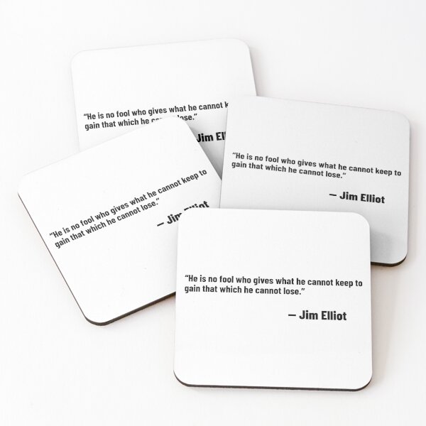 Item preview, He Is No Fool – Jim Elliot Quote on Eternal Gain designed and sold by Stilll Waters Studio.
