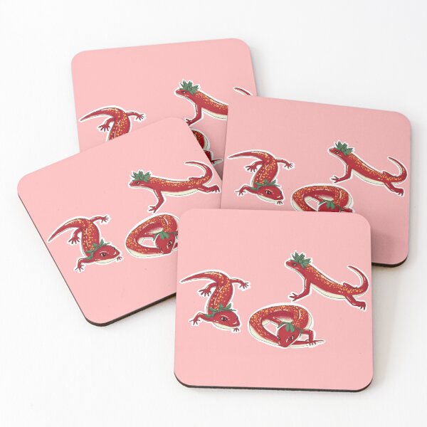 Item preview, Strawberry Salamanders  designed and sold by stripedtattoo.