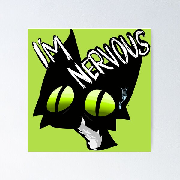 Item preview, Nervous Kitty designed and sold by Sharks-n-Such.