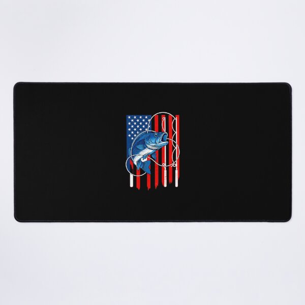 Item preview, Fishing Vintage American Flag Bass Fisherman Gifts designed and sold by facegm.