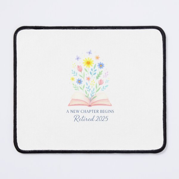 Item preview, floral book a new chapter begins retired retirement teacher designed and sold by facegm.