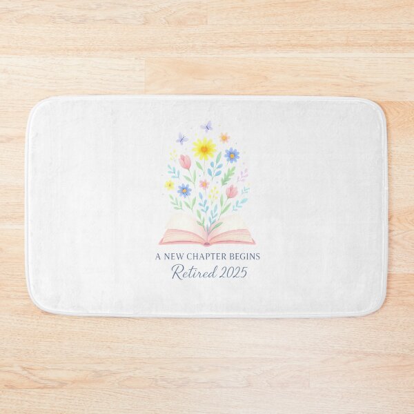 Item preview, floral book a new chapter begins retired retirement teacher designed and sold by facegm.
