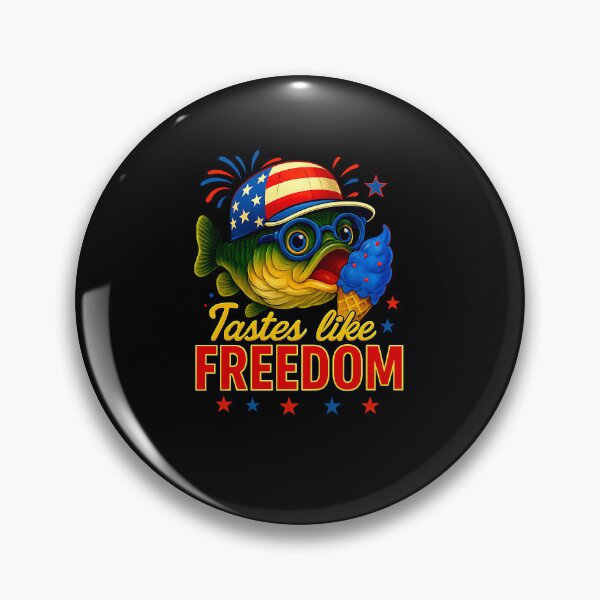 Item preview, Funny Usa Fishing Tastes Like Freedom 4th Of July America designed and sold by facegm.