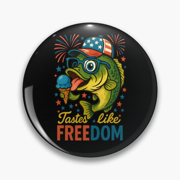 Item preview, Funny Usa Fishing Tastes Like Freedom 4th Of July America designed and sold by facegm.