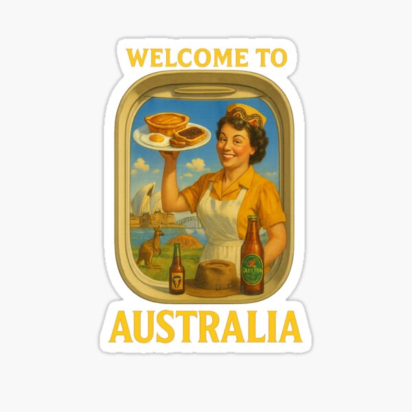 Item preview, Welcome to Australia – Whimsical Travel Art | Part of the “Welcome To” World Collection designed and sold by lapart.