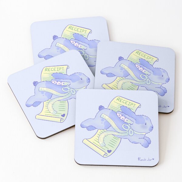 Item preview, Blueberry Bunny Receipt – Cute Kawaii Animal Design designed and sold by KandiiJar.