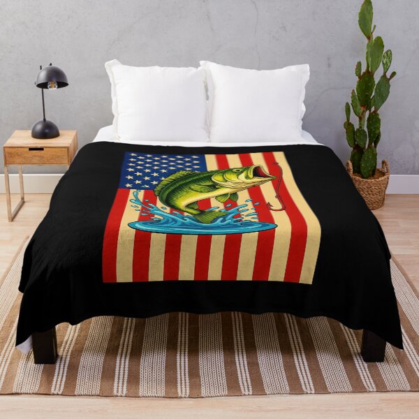 Item preview, Mens 4th of July Fishing shirts for Men Bass Fisherman Camo designed and sold by facegm.
