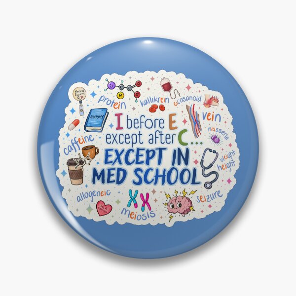 Item preview, I Before E… Except in Med School: Grammar Exceptions designed and sold by Olivia Ossege.