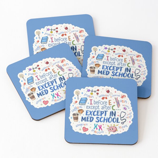 Item preview, I Before E… Except in Med School: Grammar Exceptions designed and sold by Olivia Ossege.