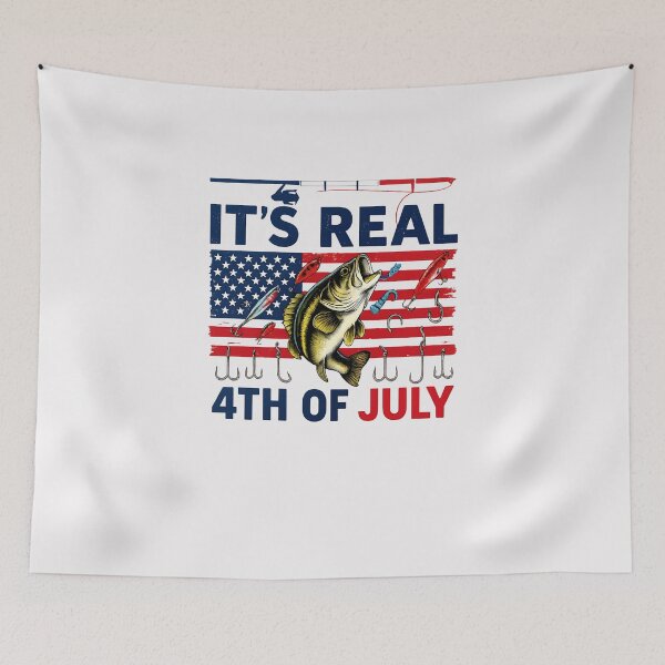 Item preview, Real 4th Of July Costume Fishing Tools Fisher Patriotic designed and sold by facegm.