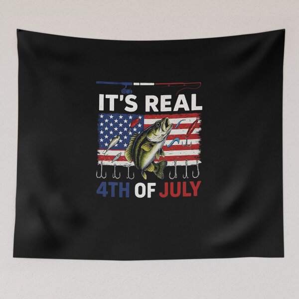 Item preview, Real 4th Of July Costume Fishing Tools Fisher Patriotic designed and sold by facegm.