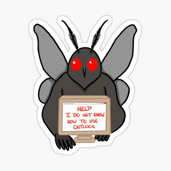 Item preview, Mothman Needs Help designed and sold by DeadDinoKid.