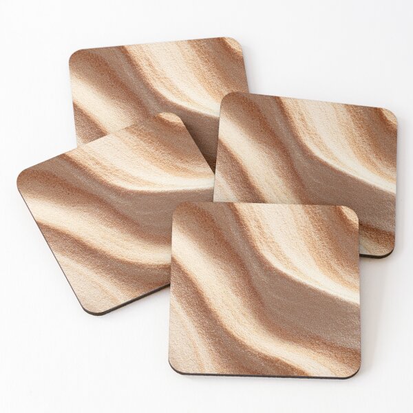 Item preview, Warm Beige Oak & Sand Flow - Minimalist Abstract Art designed and sold by lematworks.