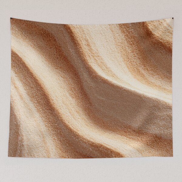 Item preview, Warm Beige Oak & Sand Flow - Minimalist Abstract Art designed and sold by lematworks.
