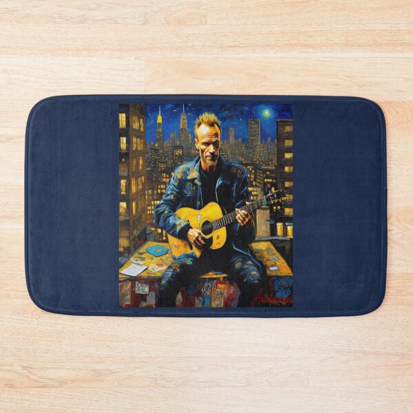 Item preview, "Urban Poet: Sting's Nighttime Serenade in NYC" designed and sold by Artisticanvas.