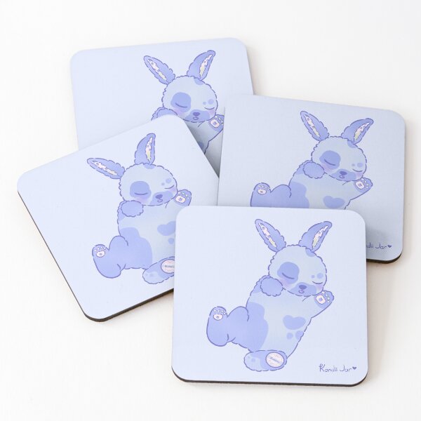 Item preview, Sleepy Blueberry Bunny – Cute Pastel Kawaii Animal Art designed and sold by KandiiJar.