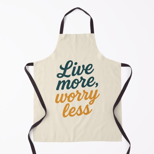 Item preview, Live More, Worry Less – Motivational Quote Typography Design designed and sold by ARTSYILA.