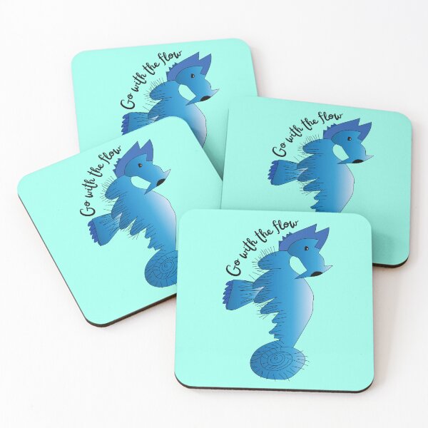 Item preview, Go With The Flow Blue Seahorse by Everything Eli designed and sold by EverythingEli.