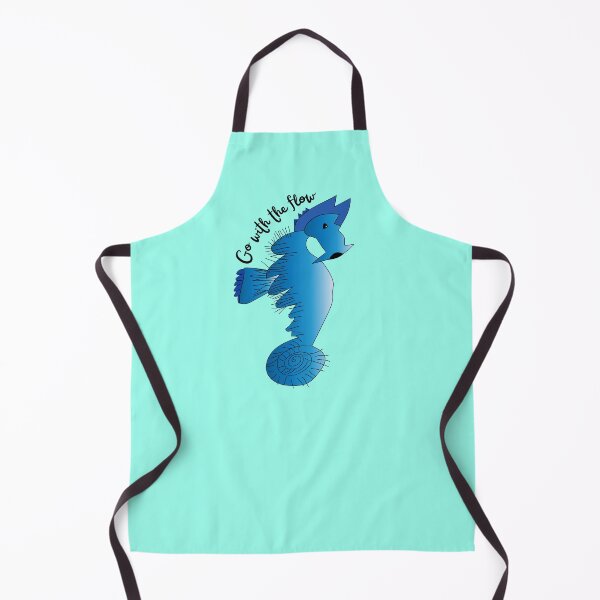 Item preview, Go With The Flow Blue Seahorse by Everything Eli designed and sold by EverythingEli.