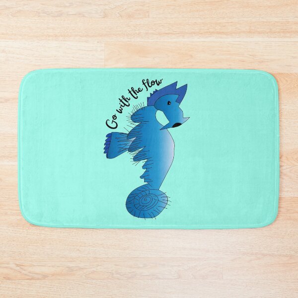 Item preview, Go With The Flow Blue Seahorse by Everything Eli designed and sold by EverythingEli.