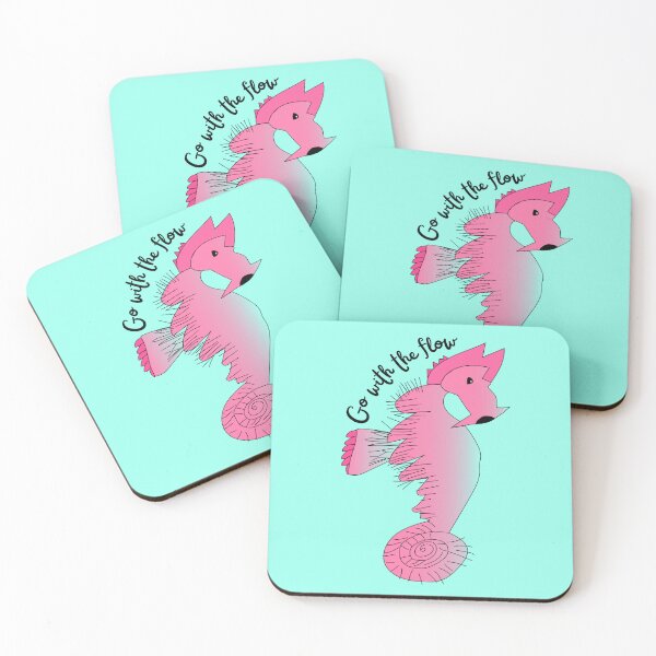Item preview, Go With The Flow Pink Seahorse by Everything Eli designed and sold by EverythingEli.